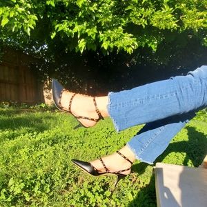 I.N.C Black Studded Carma Pump